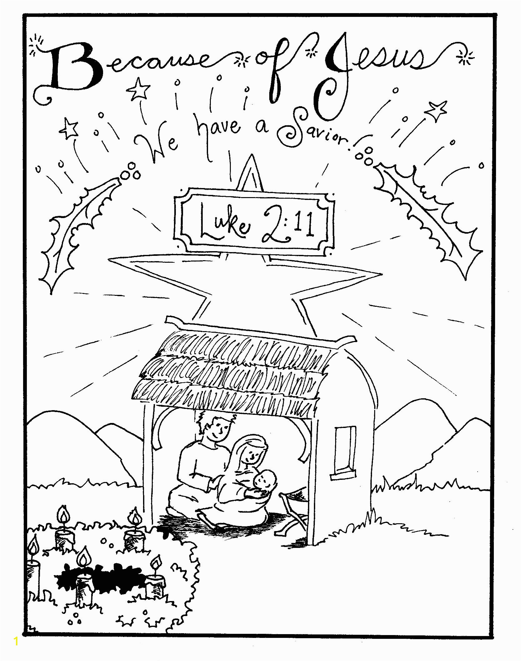 free printable nativity coloring pages kids