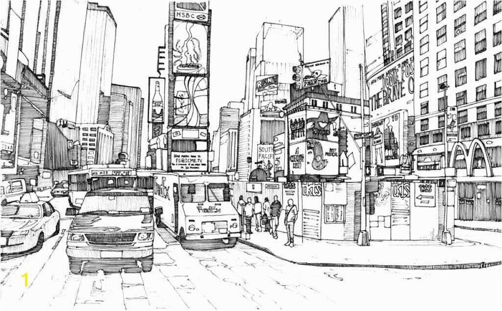 city coloring pages