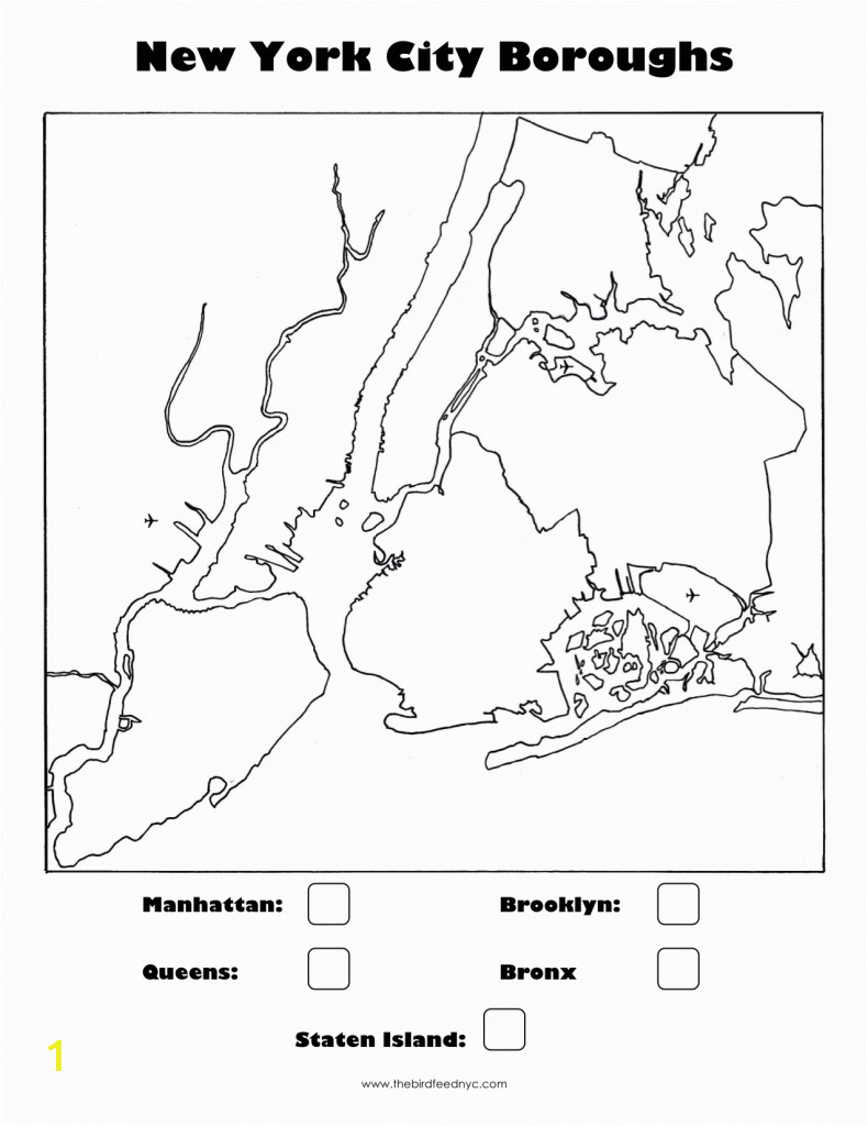 New York City Coloring Pages for Kids New York City Boroughs Coloring Activity for Kids