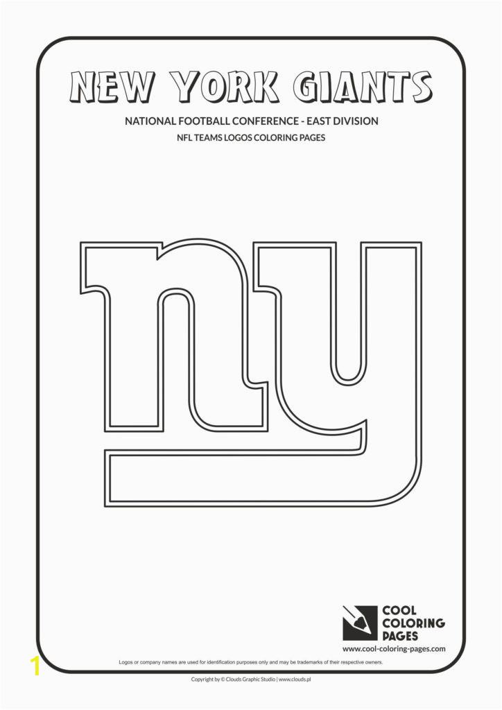new york giants nfl american football teams logos coloring pages