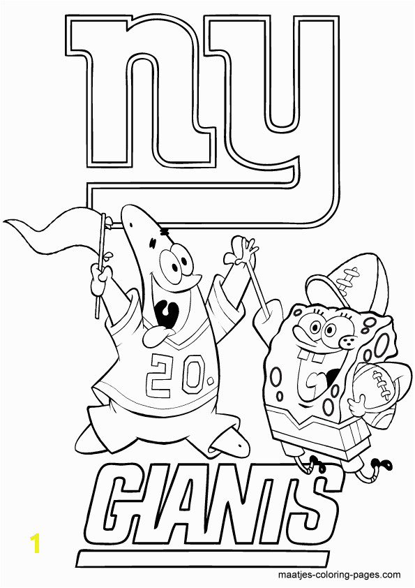 football coloring pages new york gients