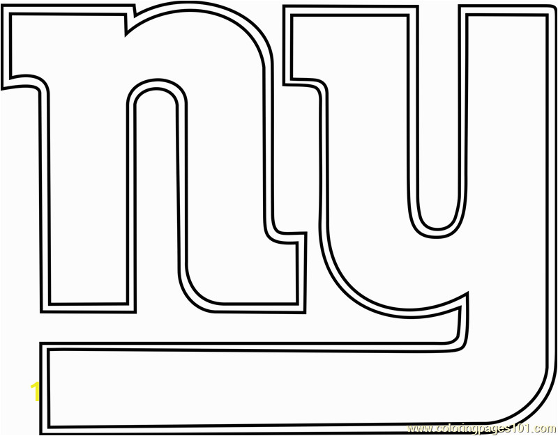 new york giants logo coloring page