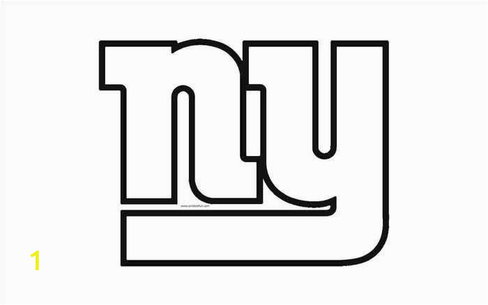 New York Giants Logo Coloring Page New York Giants Logo Coloring Page