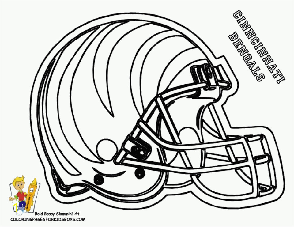 nfl coloring pages helmets