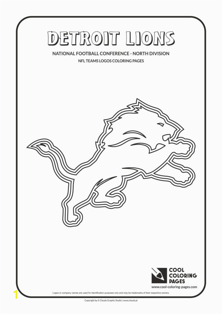 detroit lions nfl american football teams logos coloring pages