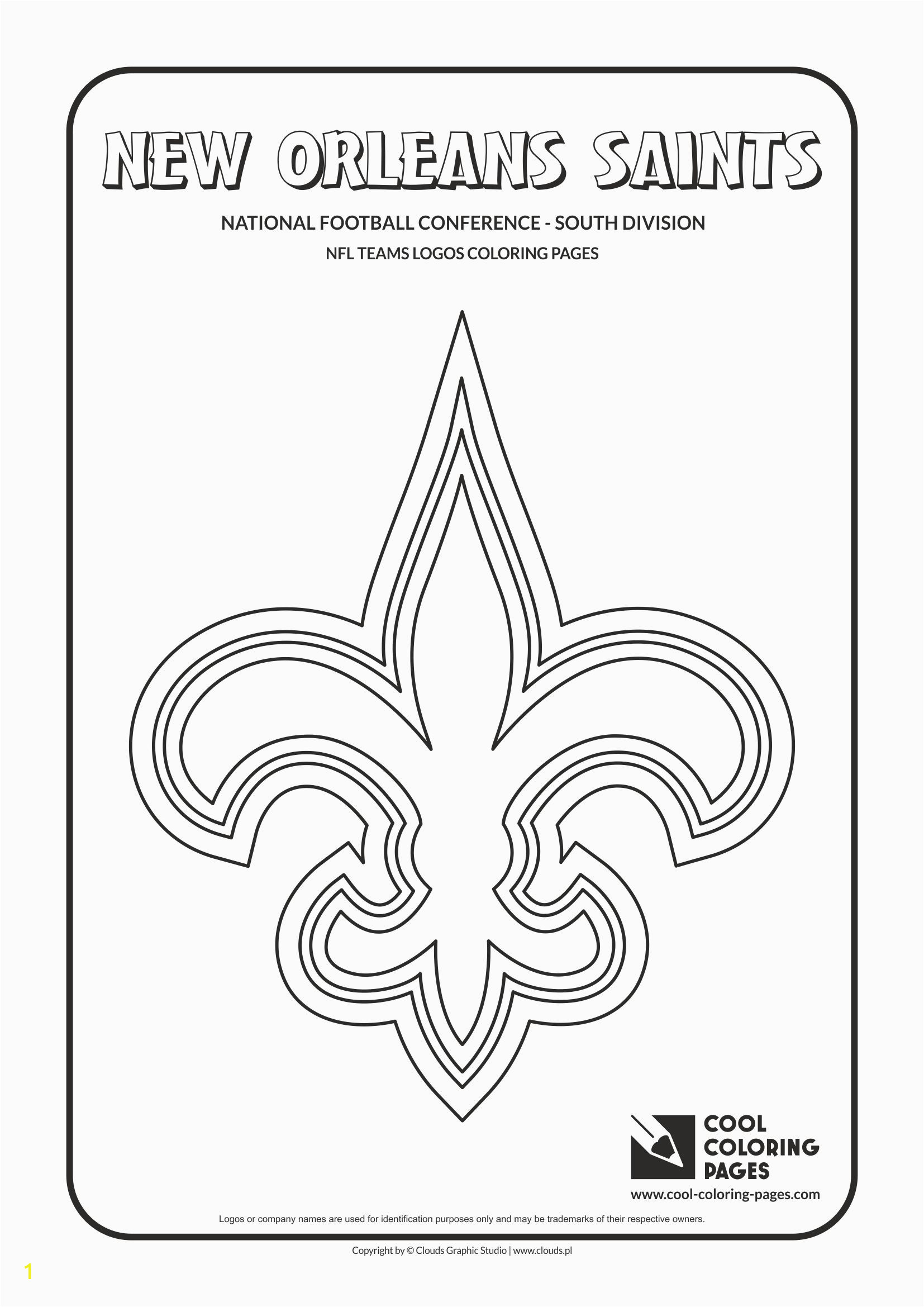 new orleans saints nfl american football teams logos coloring pages