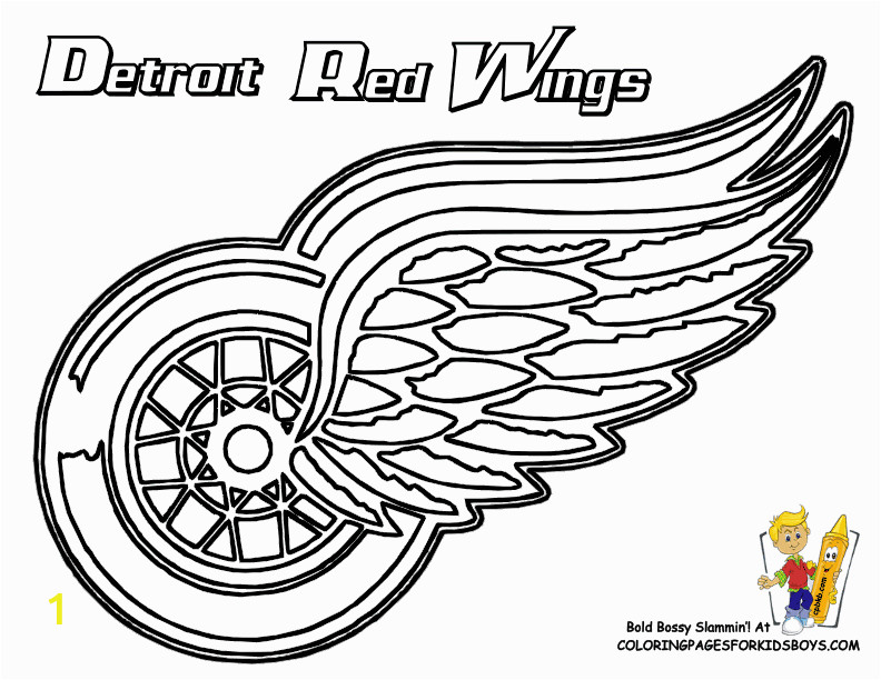 nhl hockey coloring pages