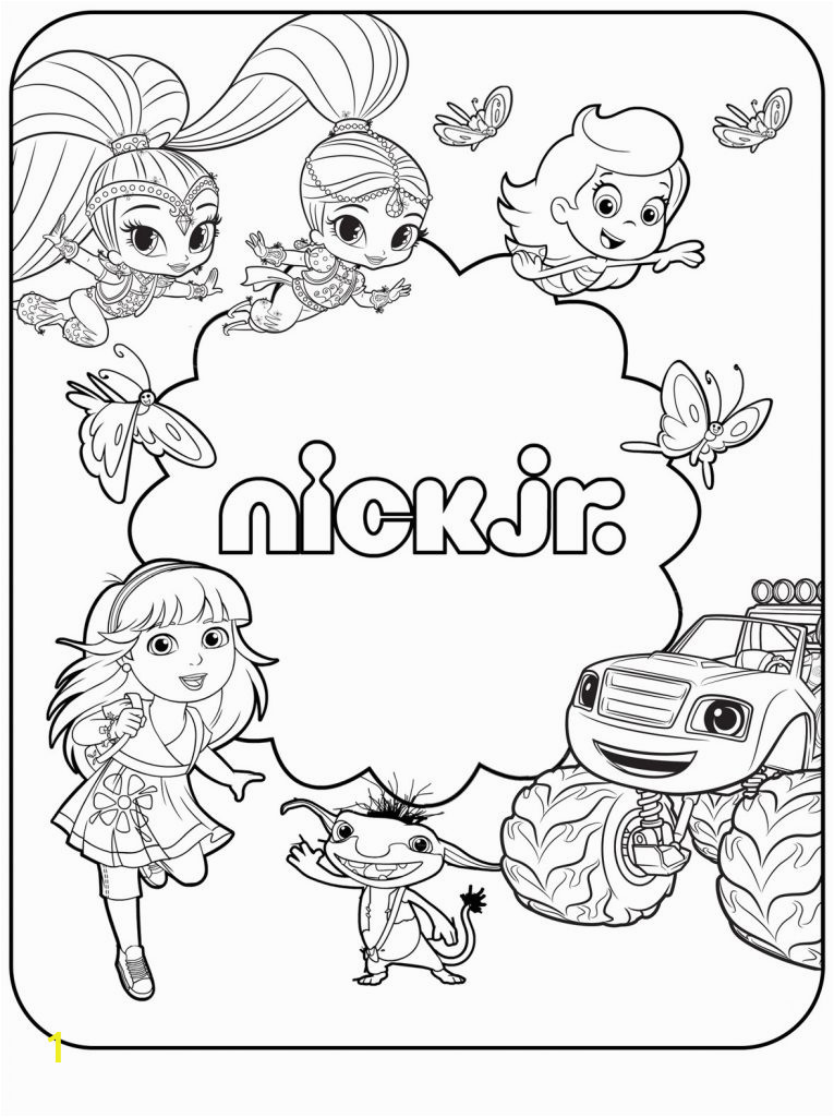 nick jr coloring pages