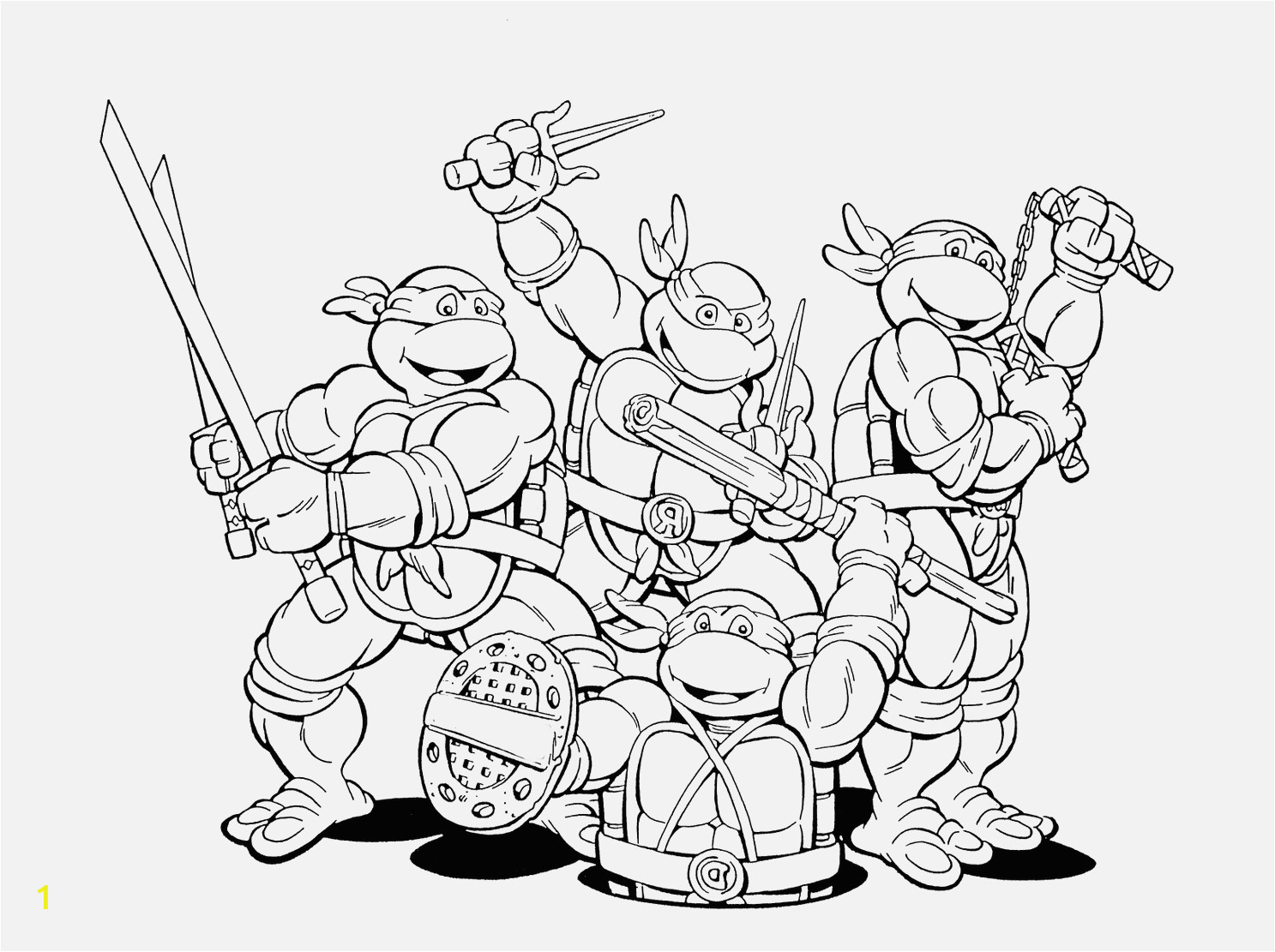 nickelodeon teenage mutant ninja turtles coloring pages