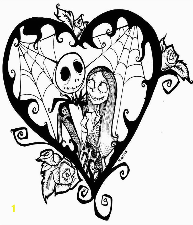 Nightmare before Christmas Adult Coloring Pages A Nightmare before Christmas Printable Coloring Page