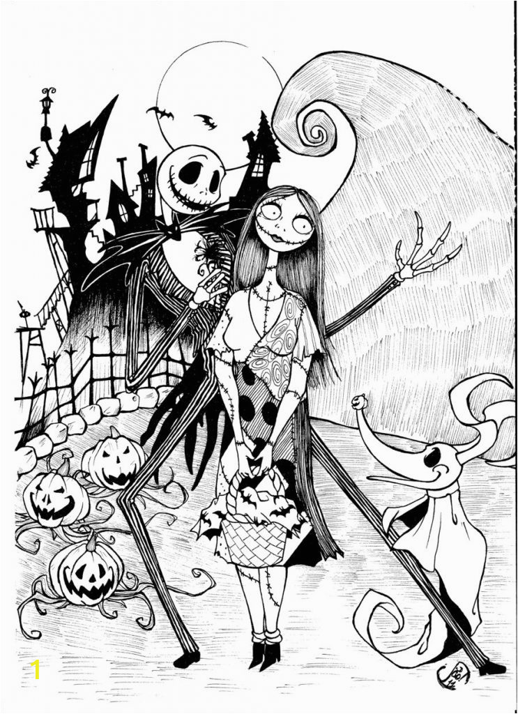 free printable nightmare christmas coloring pages