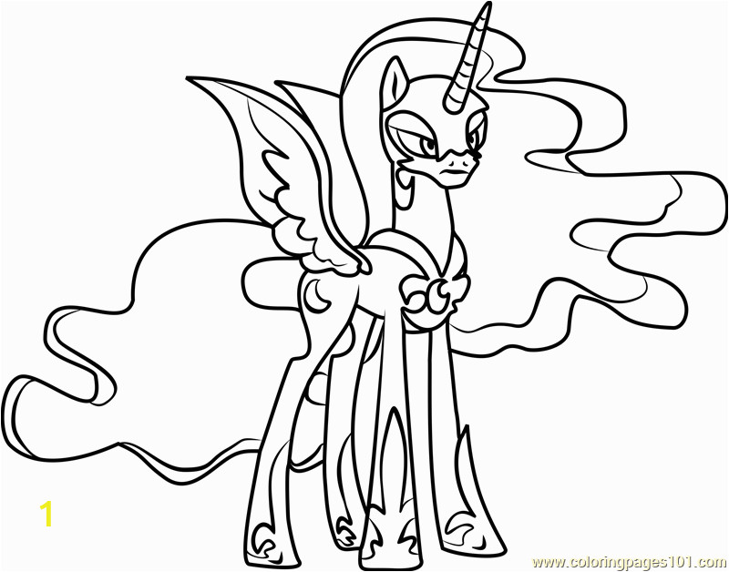 Nightmare Moon My Little Pony Coloring Pages Nightmare Moon Coloring Page Free My Little Pony