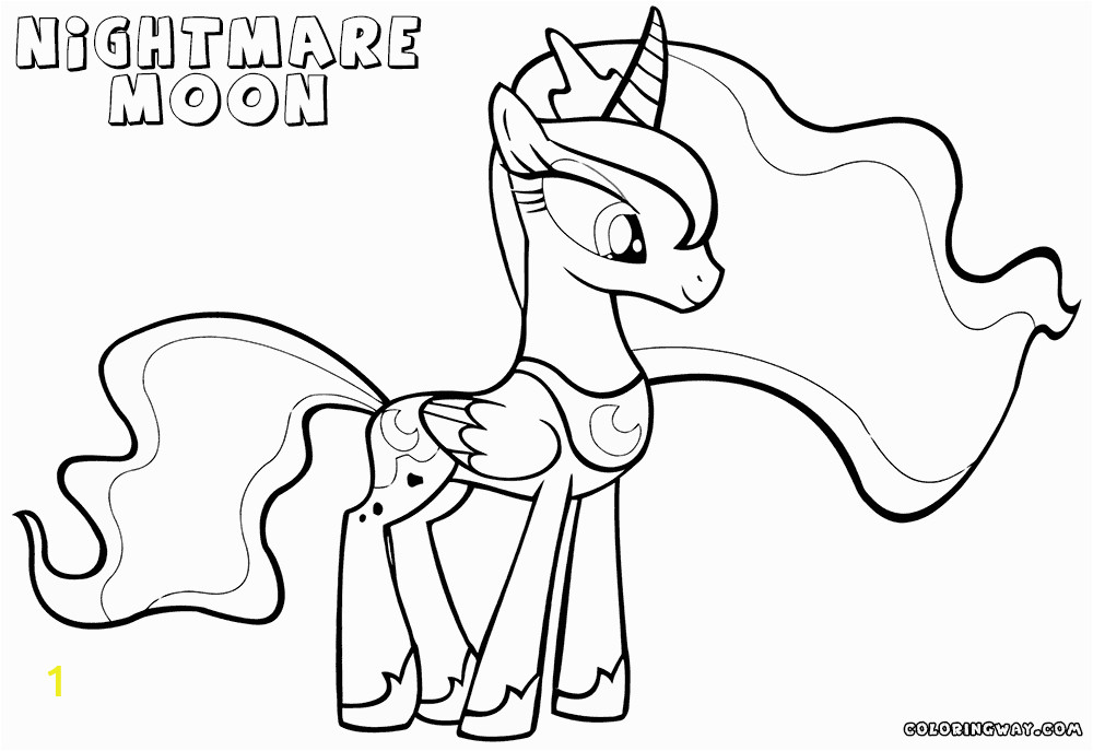 nightmare moon coloring pages