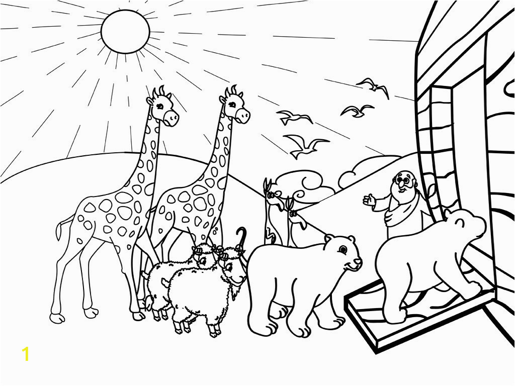 noahs ark coloring pages