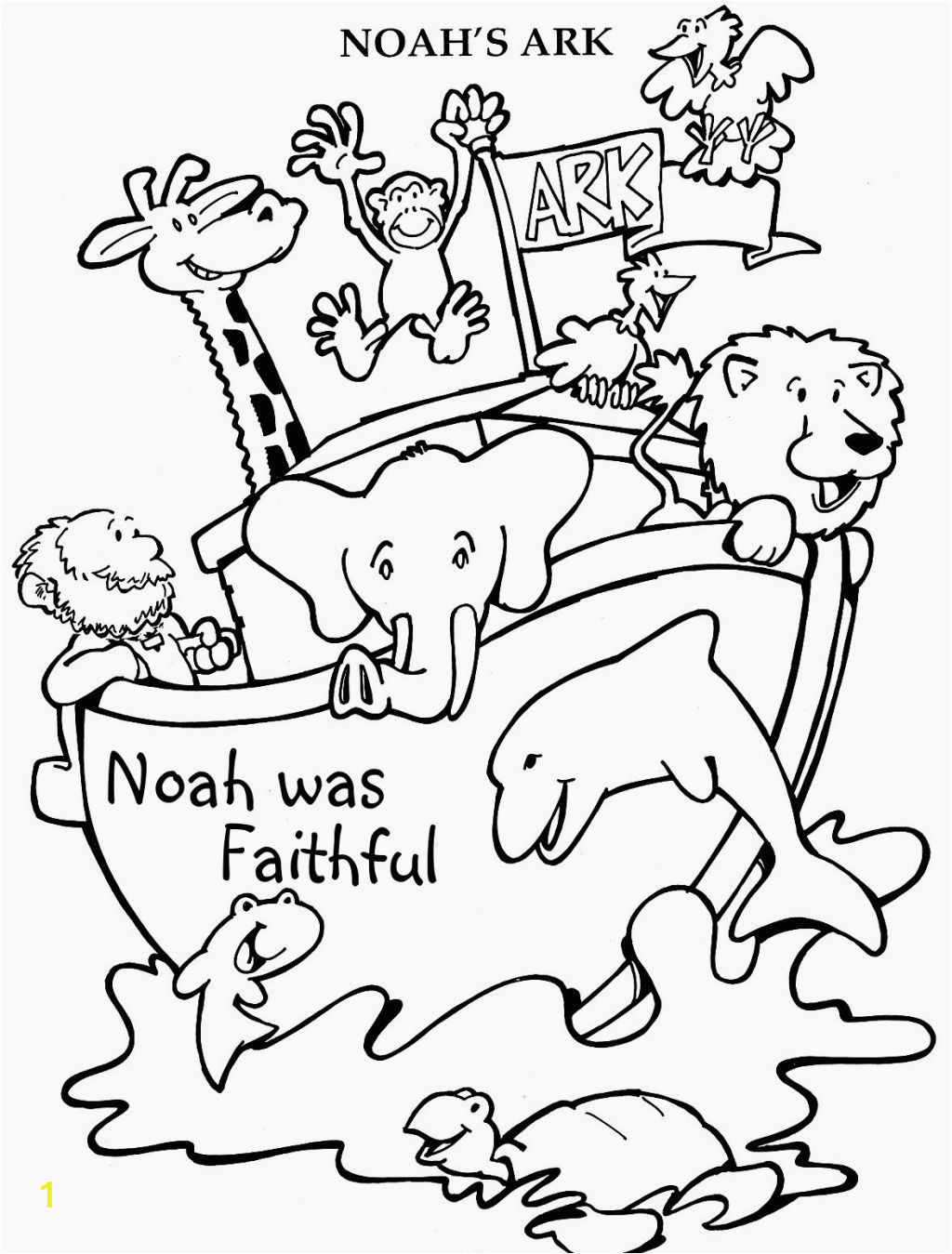 Noah S Ark Coloring Pages for Preschoolers Noahs Ark Coloring Pages