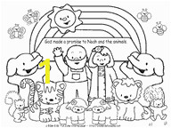 Noah S Ark Coloring Pages with Rainbow Noah and the Animals Rainbow Coloring Page