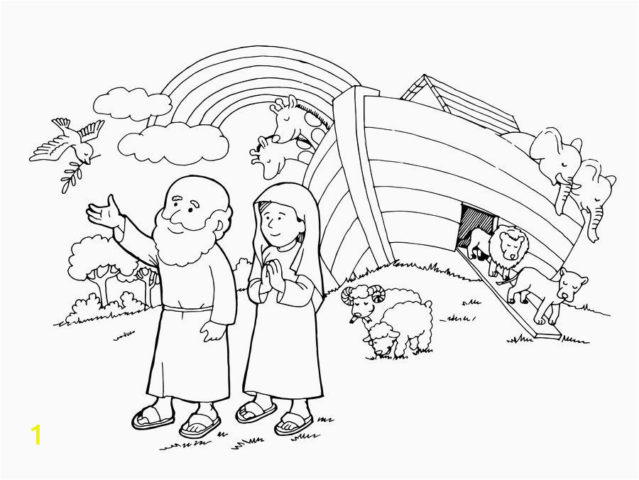 Noah S Ark Coloring Pages with Rainbow Noahs Ark Rainbow Coloring Page – Learning How to Read