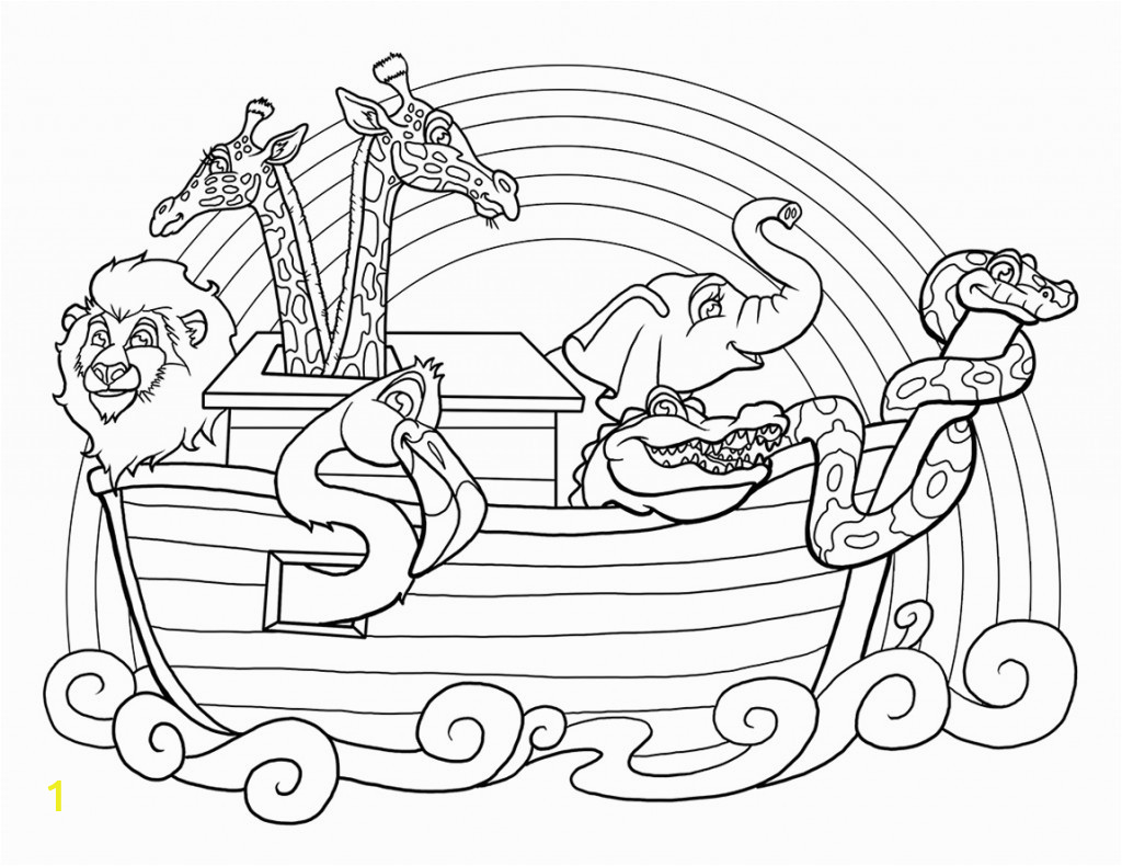 free coloring page noahs ark