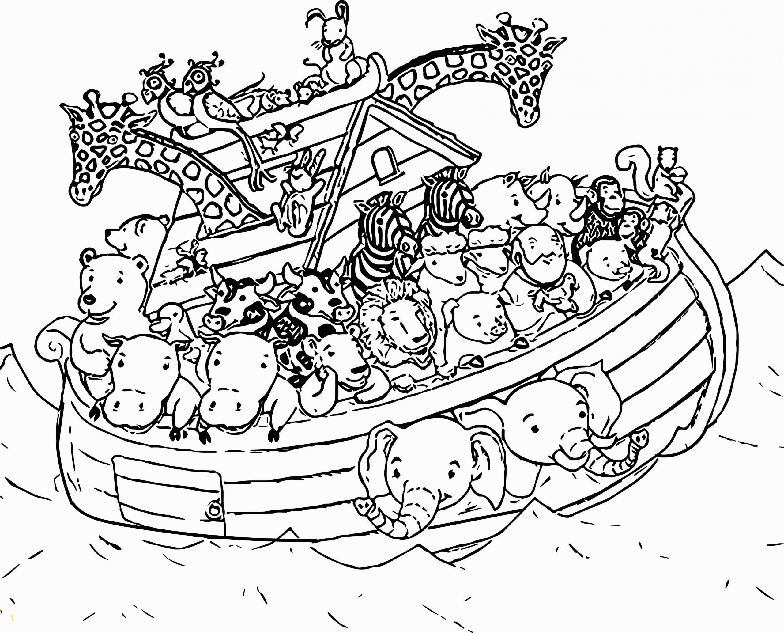 printable noahs ark coloring pages