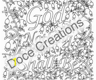 Nothing is Impossible with God Coloring Pages Luke 1 37 "for with God Nothing Shall Be Impossible