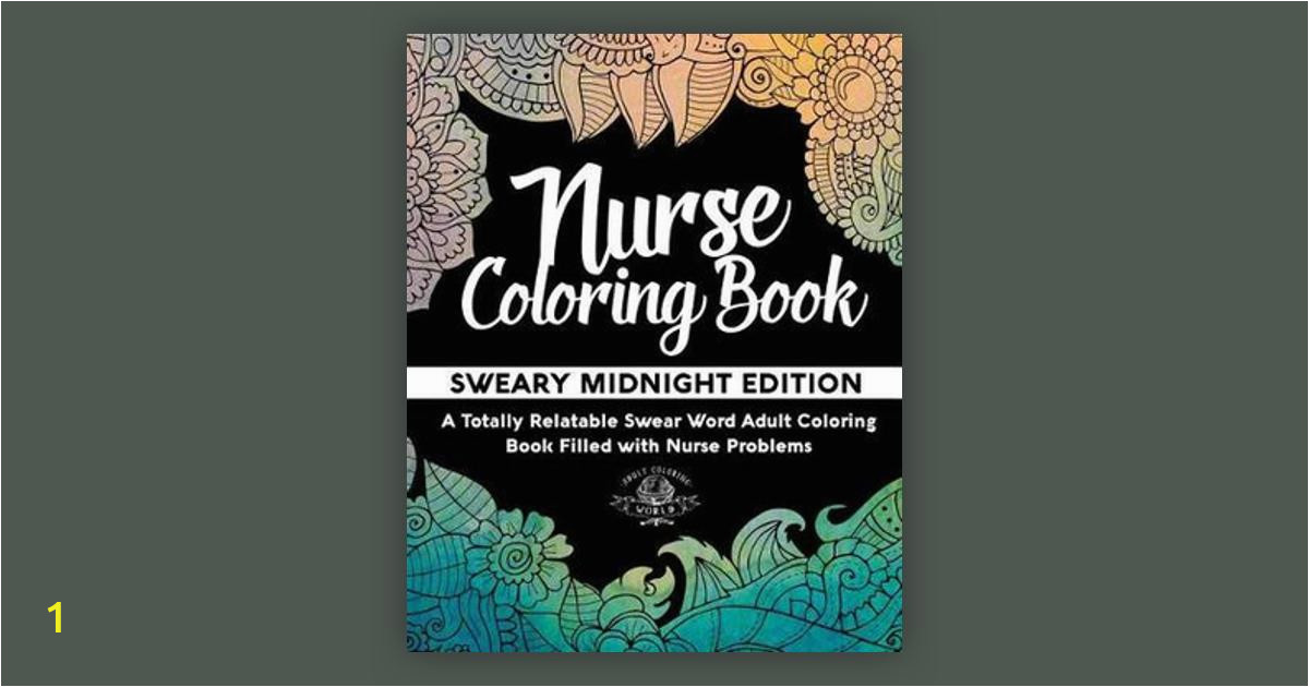 Nurse Coloring Book Sweary Midnight Edition Pages Booko Paring Prices for Nurse Coloring Book Sweary