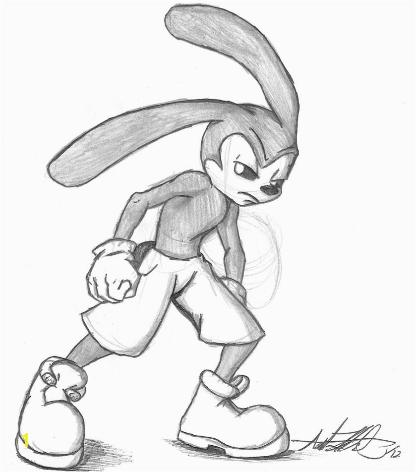 oswald the lucky rabbit coloring pages sketch templates
