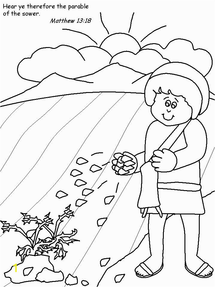 Parable Of the sower Coloring Page Parable Of the sower Coloring Page Google Search