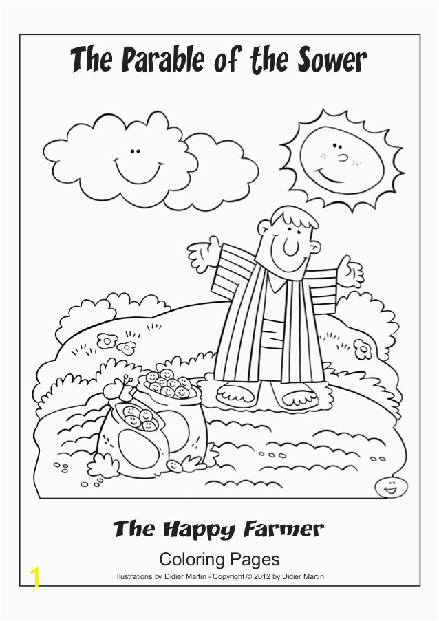 Parable Of the sower Coloring Page Parable the sower Coloring Page Coloring Home