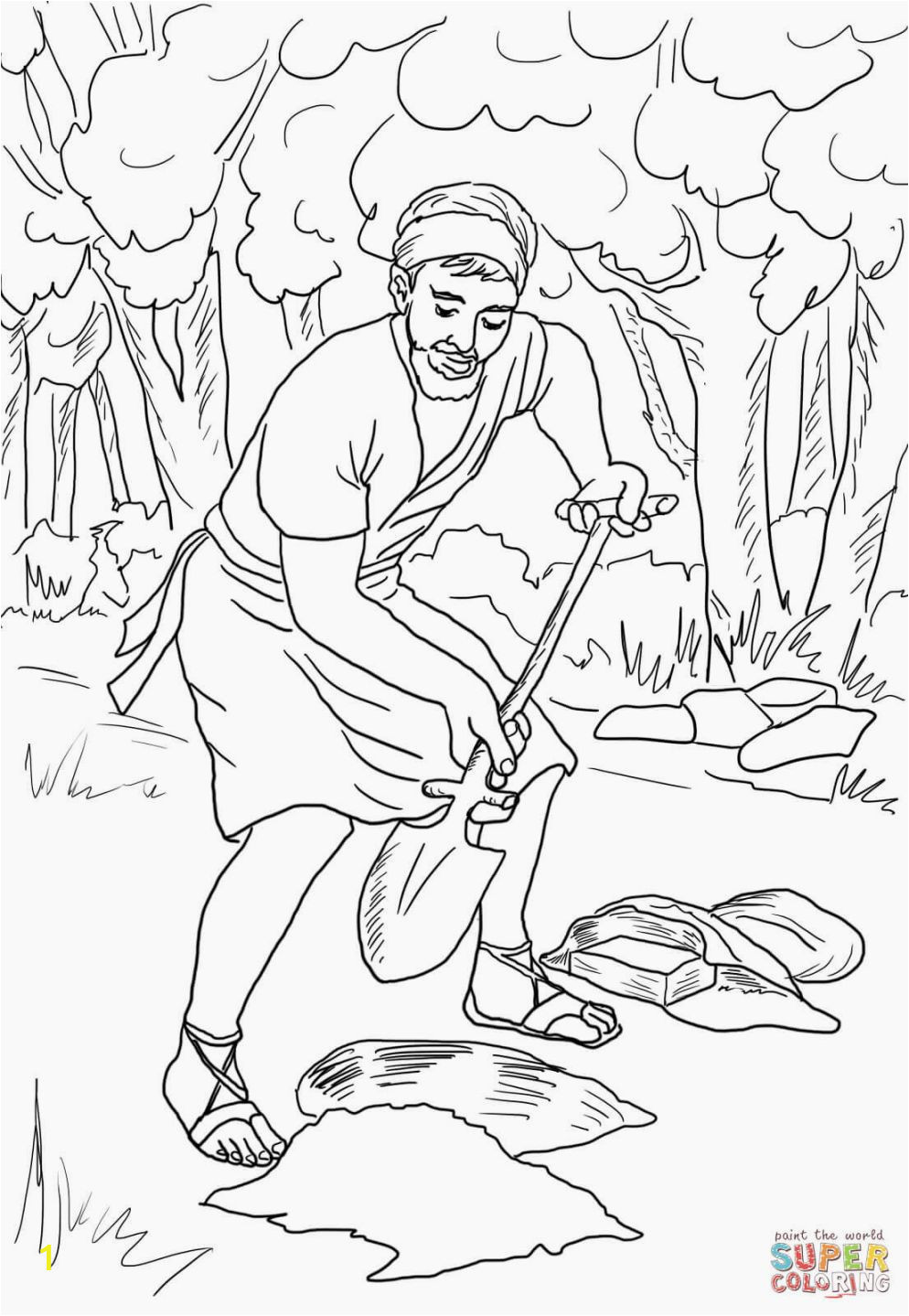 Parable Of the Talents Coloring Page Parable the Talents Coloring Page