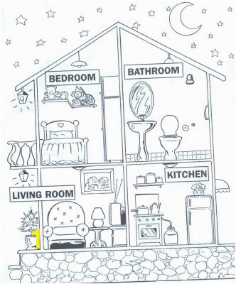 Parts Of the House Coloring Pages Parts the House Coloring Sketch Coloring Page