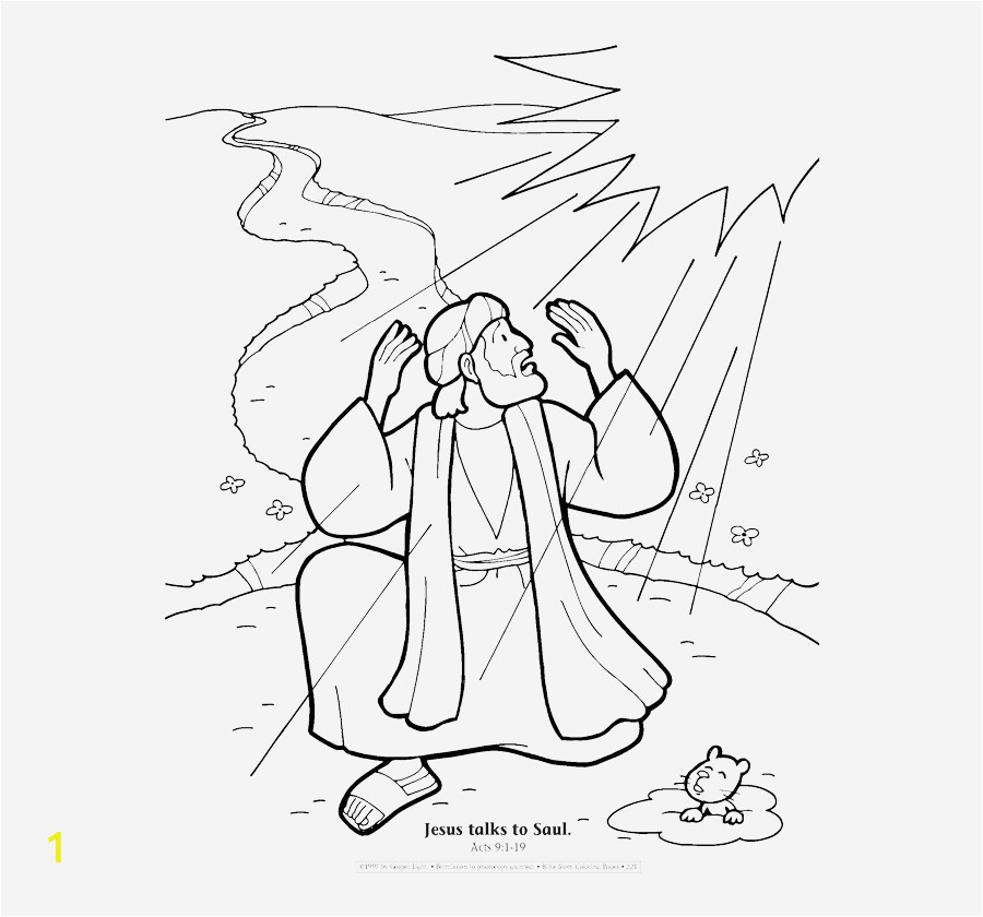 mRJiRT paul on road to damascus coloring page