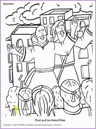Paul Teaches In athens Coloring Page Paul and Silas Preaching