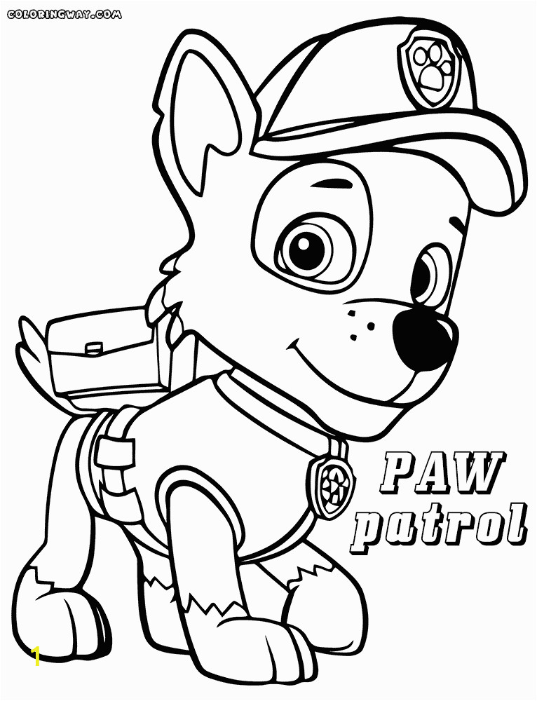 paw patrol coloring pages