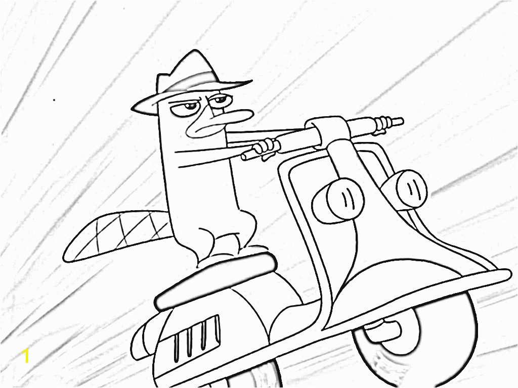 perry the platypus coloring pages