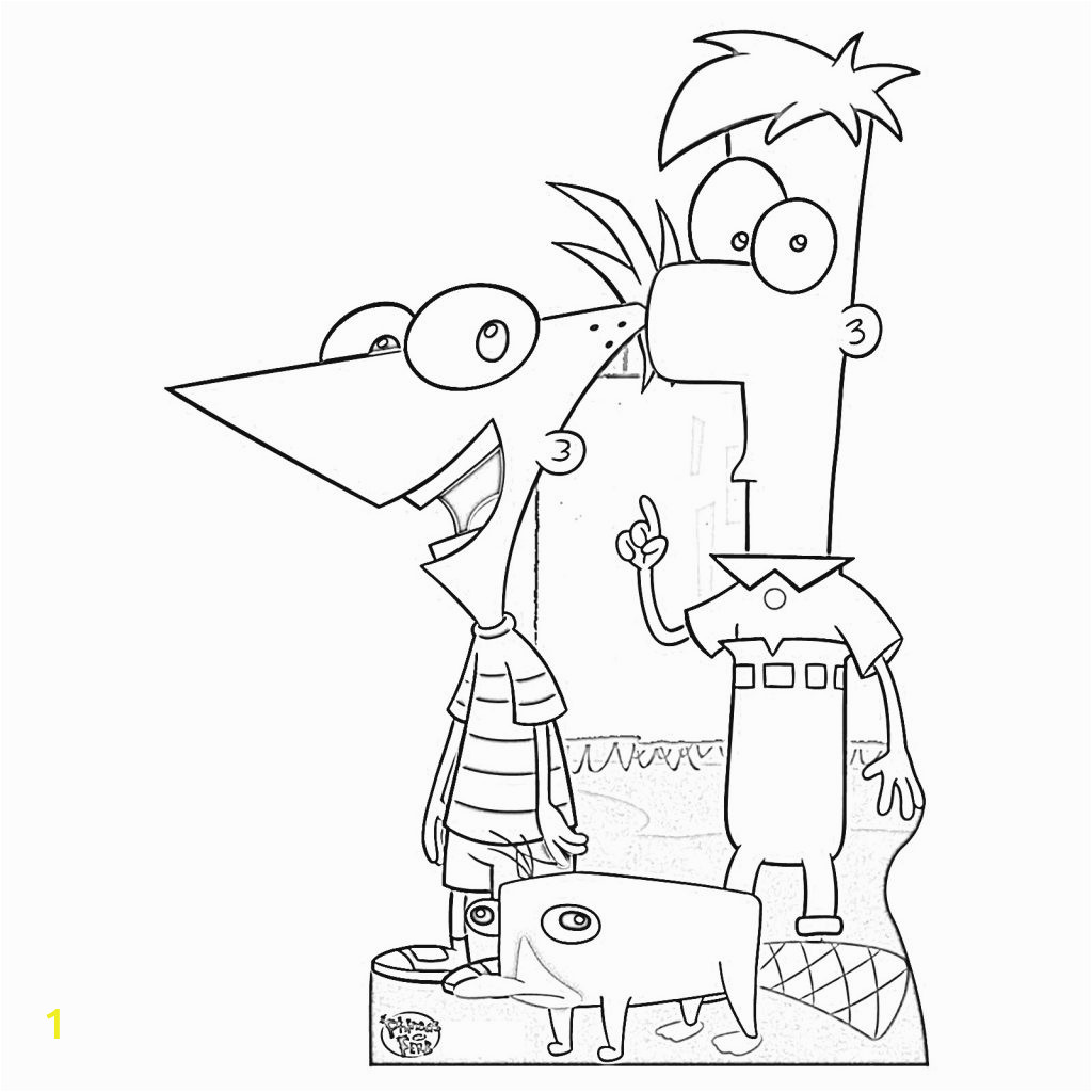 perry the platypus coloring pages