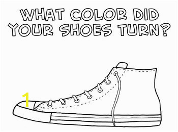 Pete the Cat Shoe Coloring Sheet