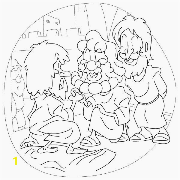 peter heals the lame man coloring page