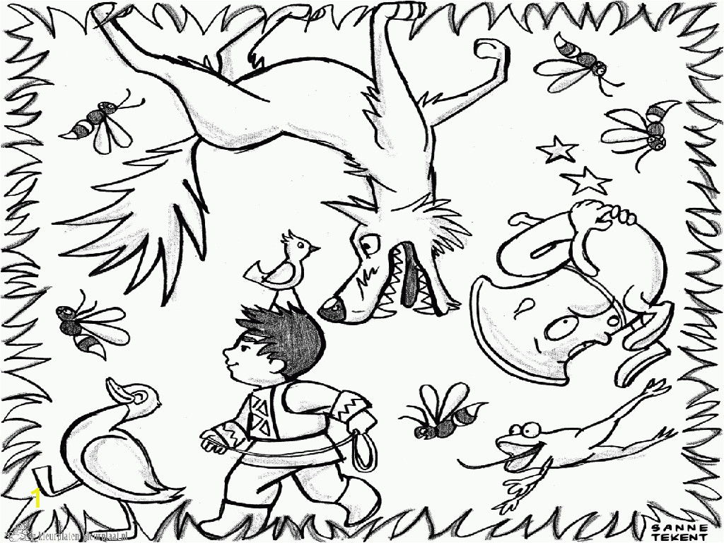 Peter and the Wolf Coloring Pages Peter and the Wolf Coloring Pages Coloring Pages for Kids