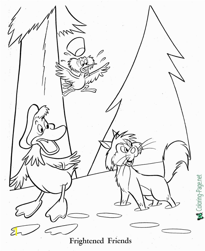 Peter and the Wolf Coloring Pages Peter and the Wolf Coloring Pages Fairy Tale