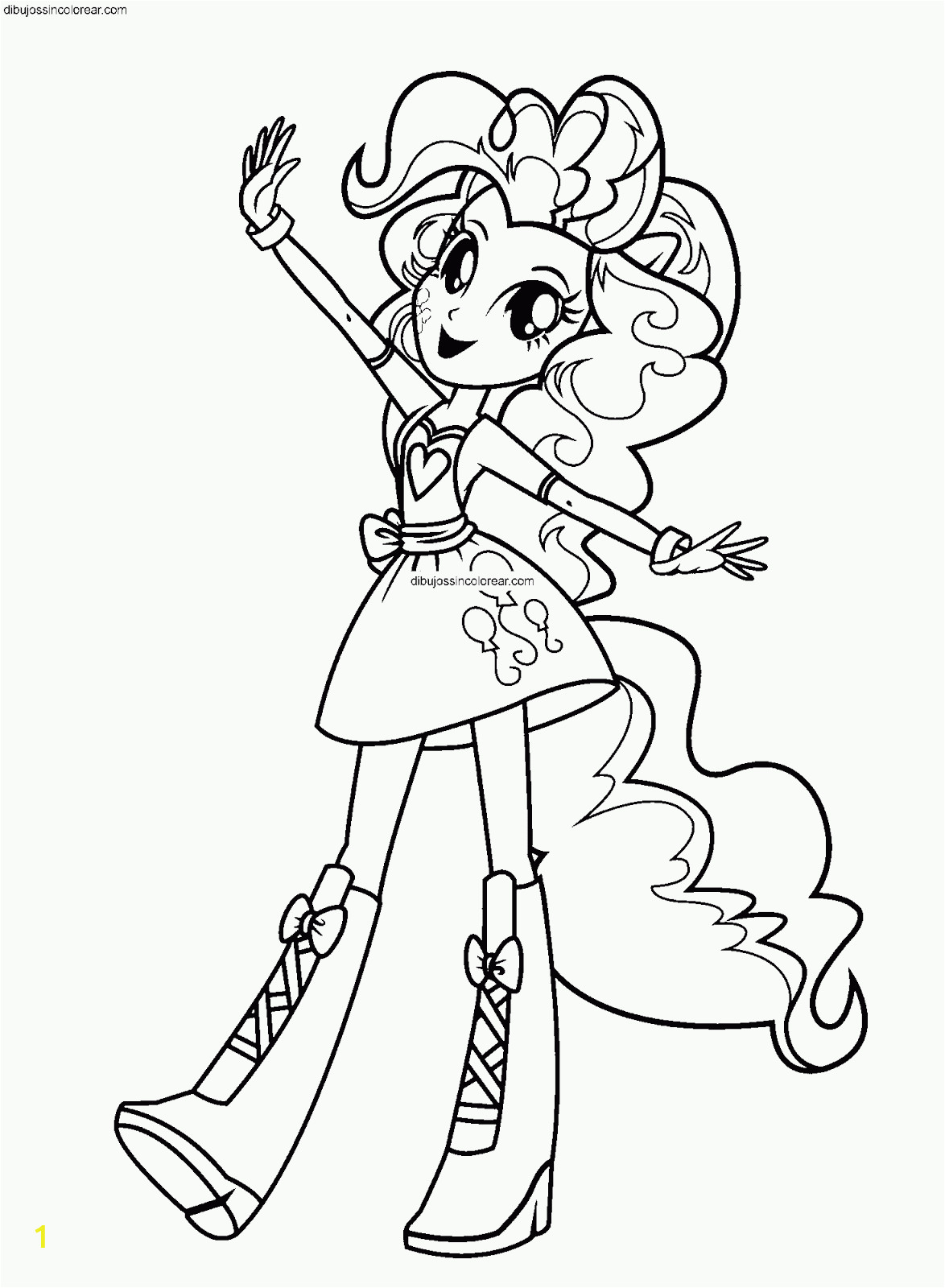 equestria girls pinkie pie coloring pages