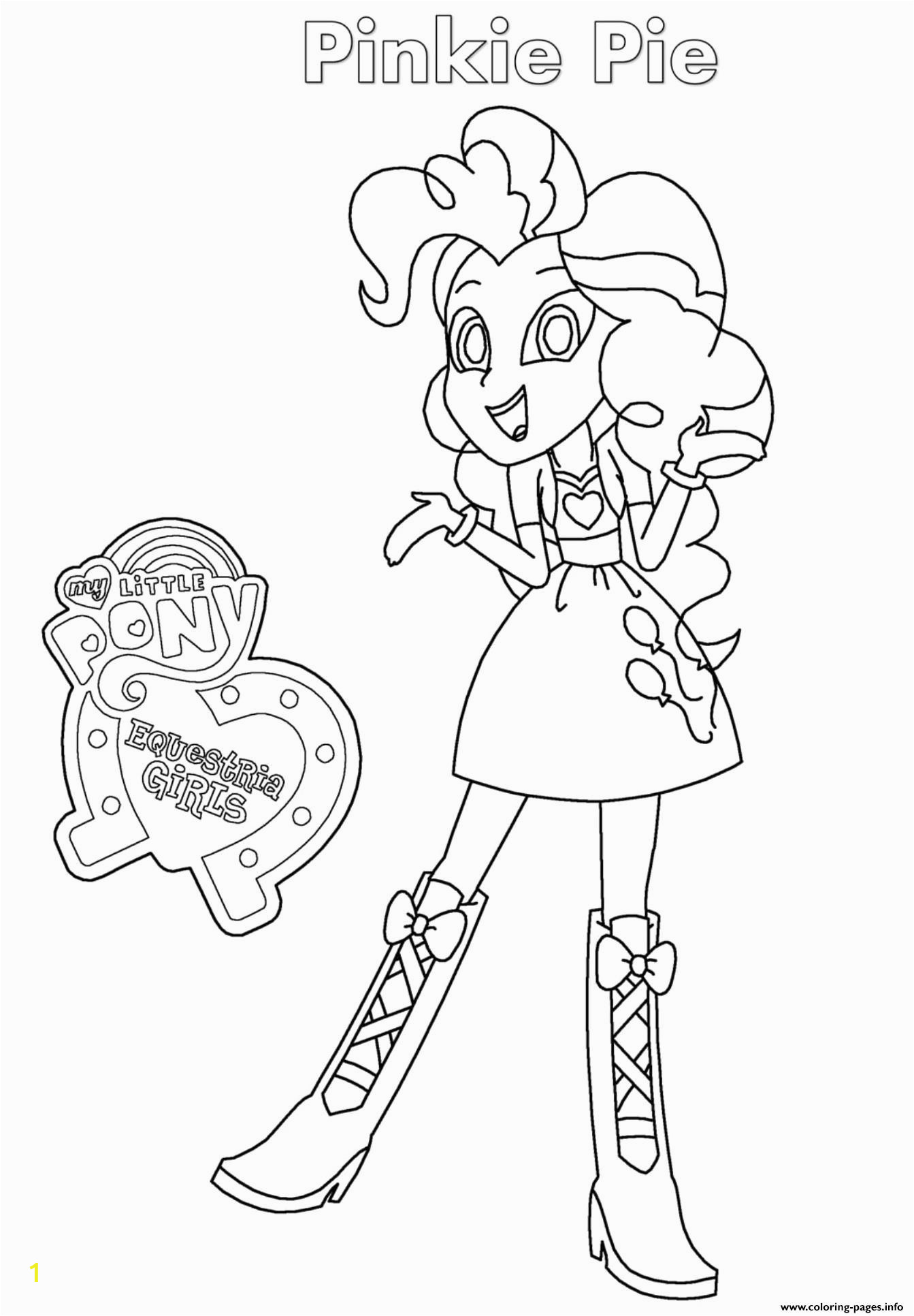 equestria girls pinkie pie printable coloring pages book