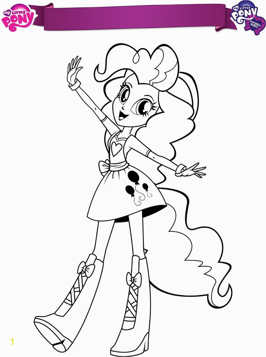 equestria girls coloring pages pony pinkie pie