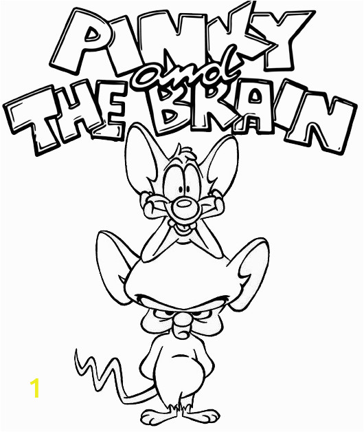 Pinky and the Brain Coloring Pages Fun Pinky and the Brain Coloring Page for Kids