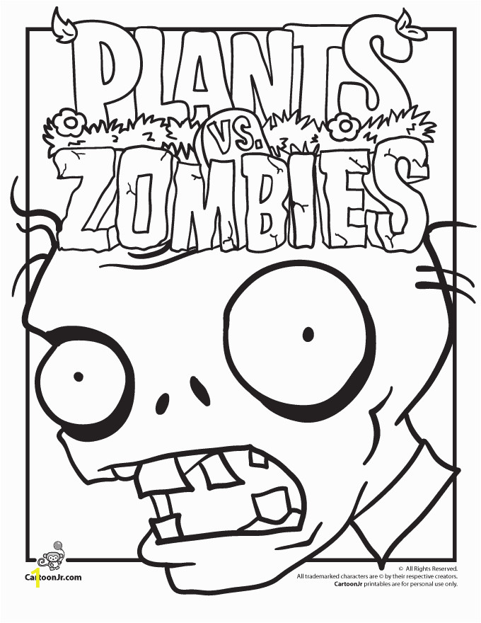 plants zombies coloring