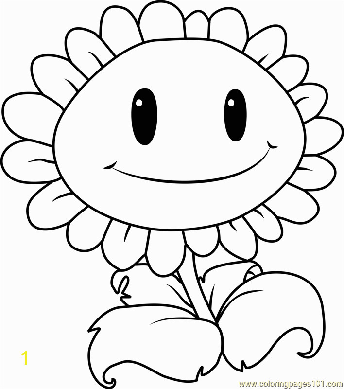 coloring pages plants vs zombies 2 sunflower printable