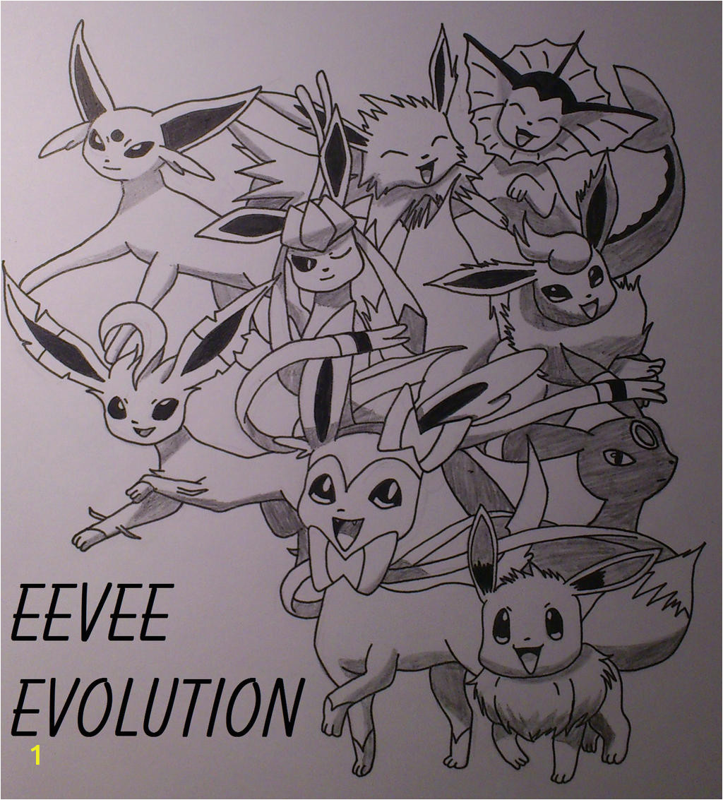 Pokemon Coloring Pages Eevee Evolutions together Pokemon Eevee S Evolution by Xbrotherxfezelx On Deviantart