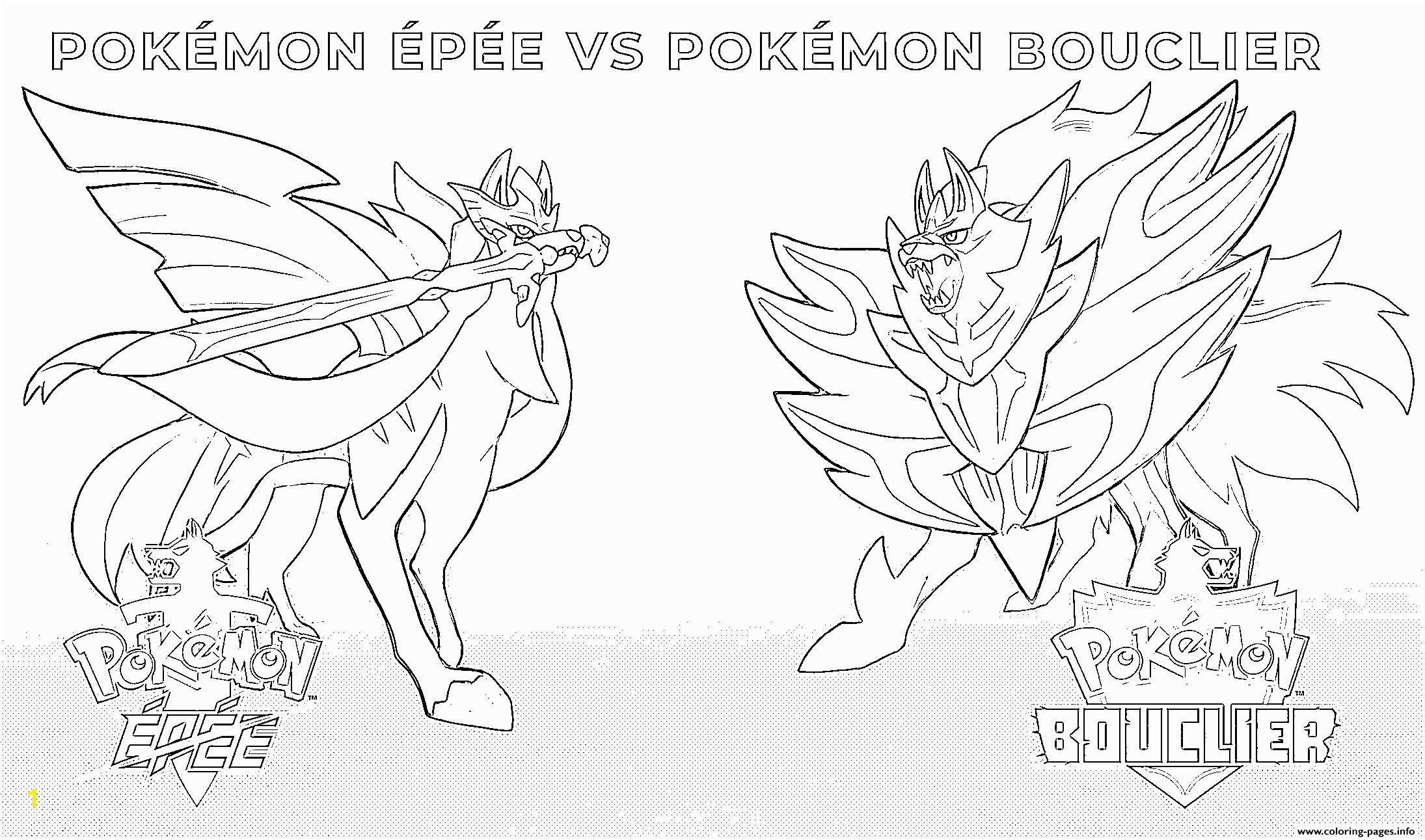 pokemon sword vs pokemon shield 2019 printable coloring pages book