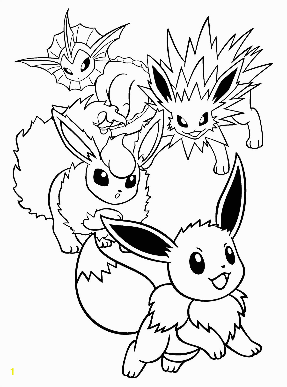 Pokemon Coloring Pages to Print for Free Eevee Coloring Pages Printable Free Pokemon Coloring Pages