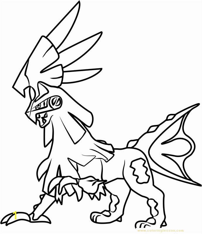 silvally pokemon sun and moon kids coloring page