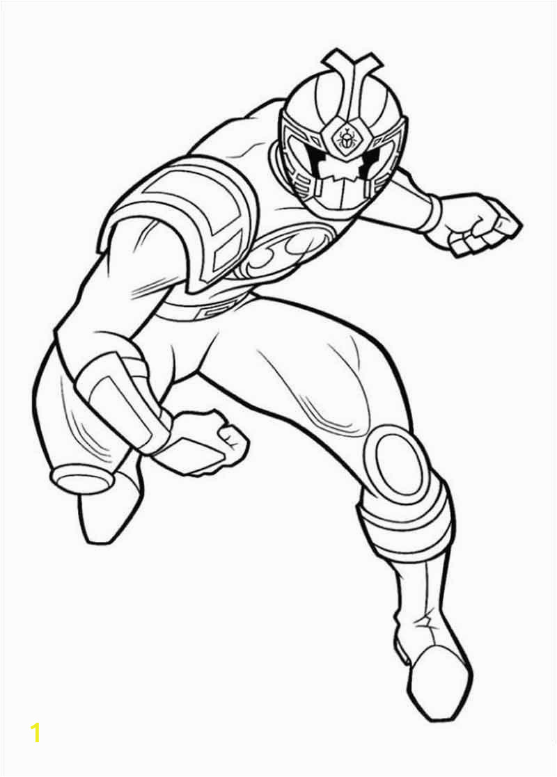 red power ranger coloring pages